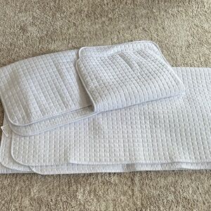 Elegant White Quilted Bedding Set